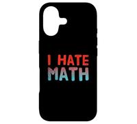 Custodia per iPhone 17 Citazioni divertenti di matematica citazione testo per persone divertenti Odio la matematica