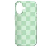 Custodia per iPhone 17 Classic Checkered Checker Board Sage Green Pattern