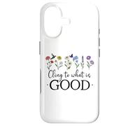 Custodia per iPhone 17 Cling to What is Good God Christian Bible Verse Romans 12:9