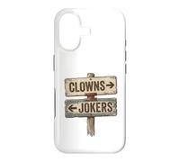 Custodia per iPhone 17 Clowns to the left jolly to the right plank sign