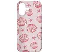 Custodia per iPhone 17 Coastal Beach Summer Ocean Seashell Aesthetic Pink