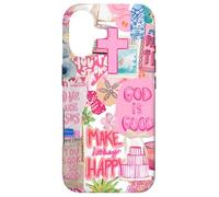 Custodia per iPhone 17 Collage estivo preppy di God Is Good Christian Jesus Coquette