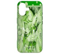 Custodia per iPhone 17 Colomba con testo celtico della pace in toni verdi