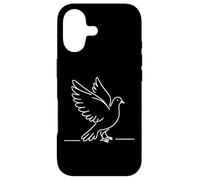 Custodia per iPhone 17 Colombaccio Linienkunst Ornithologen