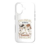 Custodia per iPhone 17 Colonial Vibes Modern Problems Grafica Vintage