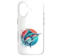 Custodia per iPhone 17 Color Splash Marlin, Pesca in mare profondo oceano per i pescatori