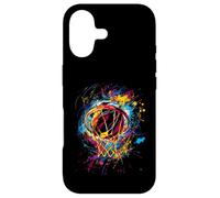Custodia per iPhone 17 Colorato Basket Tie Dye Colore,Splash Hoop Net Slam Dunk