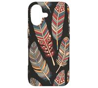 Custodia per iPhone 17 Colorful Feathers Native American Tribal Art Graphic
