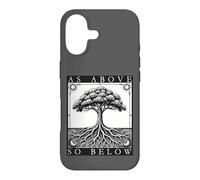 Custodia per iPhone 17 Come Sopra Così Sotto Albero della Vita Sole Luna Mistico Goth Tarocchi