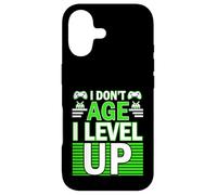 Custodia per iPhone 17 Compleanno Umorismo Non invecchiare Livello Up Giocatore Compleanno