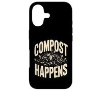 Custodia per iPhone 17 Compost Happens, divertente compostaggio di vermi da giardiniere