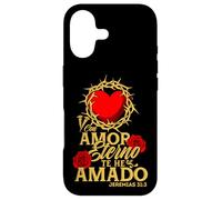 Custodia per iPhone 17 Con amor eterno te he amado, versículo Jeremías 31:3