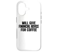 Custodia per iPhone 17 Consulente finanziario, Divertente dare consigli finanziari per il caffè