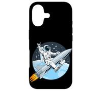 Custodia per iPhone 17 Cool Astronaut Riding a Launch Rocket Illustration
