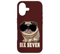 Custodia per iPhone 17 Cool Boss Retro Occhiali da sole Gen Alpha Pug Meme Six Seven Dog