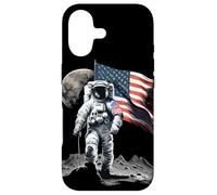 Custodia per iPhone 17 Cool camminare sulla Luna per gli amanti dello spazio