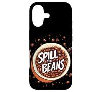 Custodia per iPhone 17 Cool Coffee Cup con Spill the Beans Idiom Statement