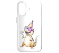 Custodia per iPhone 17 Cool T-Rex Party Dino Celebration Occhiali da sole