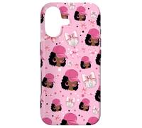 Custodia per iPhone 17 Coquette - Fiocchi da donna, motivo: palla da discoteca, colore: nero