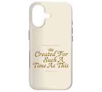Custodia per iPhone 17 Corona Esther 4:14 Creato Tale Tempo Fede