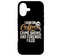 Custodia per iPhone 17 Corro in spettacoli Coffee Crime e file forensi True Crime