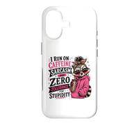 Custodia per iPhone 17 Corro sul sarcasmo della caffeina e tolleranza zero per la stupidità