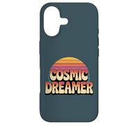 Custodia per iPhone 17 Cosmic Dreamer Retro Tramonto Logo Stile Vintage