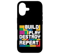 Custodia per iPhone 17 Costruisci Gioca Distruggi Ripeti Block Brick Master Builder