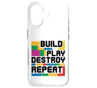 Custodia per iPhone 17 Costruisci Gioca Distruggi Ripeti Building Block Builder