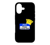 Custodia per iPhone 17 costume di Halloween facile My Name Is PRINCE CHARMING Corona
