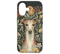 Custodia per iPhone 17 Cottage floreale da giardino con levriero italiano rosso fulvo