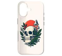 Custodia per iPhone 17 Cottagecore Goth Skull Fungo Luna Botanico Gotico Foresta