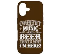 Custodia per iPhone 17 Country Music & Birra Perché sono qui Vintage Western Cowboy