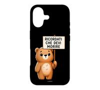 Custodia per iPhone 17 Cover Orso Ricordati Che Devi Morire Divertente Citazione
