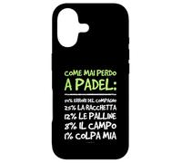 Custodia per iPhone 17 Cover Padel Divertente - Regalo per chi gioca a padel