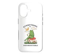 Custodia per iPhone 17 Cozy Cottagecore Coffee Frog Art