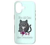 Custodia per iPhone 17 Cozy Mystery Cat Sleuth Non tutti i gatti sono detective