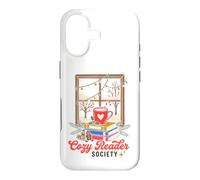 Custodia per iPhone 17 Cozy Reader Society Christmas Book Lover Winter Reading