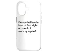Custodia per iPhone 17 Credi nell"amore a prima vista o dovrei camminare per ag