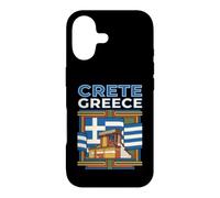 Custodia per iPhone 17 Creta Grecia Bandiera Isola Grafico di viaggio