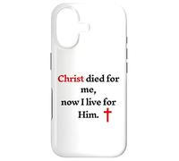 Custodia per iPhone 17 Cristo è morto per me ora vivo per lui