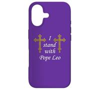Custodia per iPhone 17 Croce Romana. Io sto con Papa Leone.