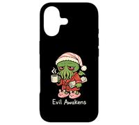 Custodia per iPhone 17 Cthulhu Morning Coffee Evil Awakens Divertente Carino Cosmic Horror
