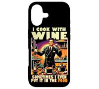 Custodia per iPhone 17 Cucino con Wine Vintage Humor Culinary Wine Quote