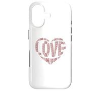 Custodia per iPhone 17 Cuore d'amore per ragazze e donne carino San Valentino