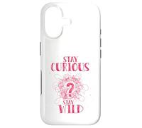 Custodia per iPhone 17 Curious Stay Wild Distressed Question Mark Motivational