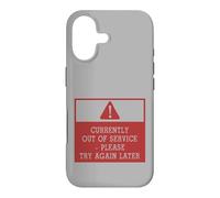 Custodia per iPhone 17 Currently Out of Service Please Try Again Later Funny Sign