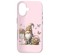 Custodia per iPhone 17 Cute Butterfly Decor And Floral Easter Gnome Hop Into Spring