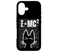Custodia per iPhone 17 Cute Cat E=MC2 Divertente Scienza Matematica Fisica Equazioni Studente