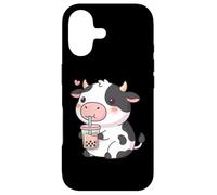 Custodia per iPhone 17 Cute Cow Bubble Tea Kawaii Anime Cows Lover Girls